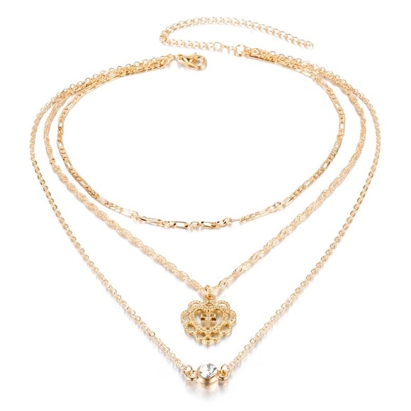 Layered Pendant Choker - Picture 2 of 7